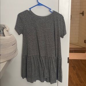 Grey flowy top